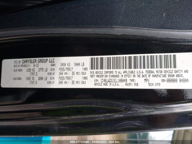 1C4BJWDG1EL108049 Jeep Wrangler Unlimited Sport