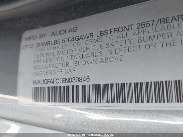 WAUGFAFC1EN030846 Audi A6 2.0t Premium Plus