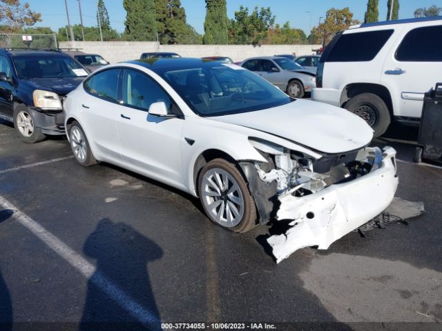 Продажа на аукционе авто 2022 Tesla Model 3 Rear-wheel Drive, vin: 5YJ3E1EA0NF257500, номер лота: 37734055