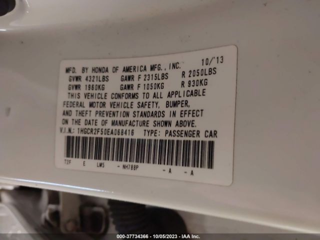 1HGCR2F50EA068416 Honda Accord Sedan Sport