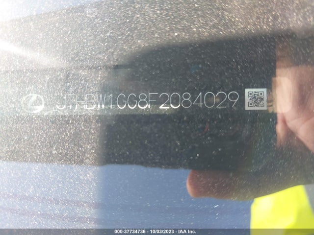 JTHBW1GG8F2084029 Lexus Es 300h Hybrid