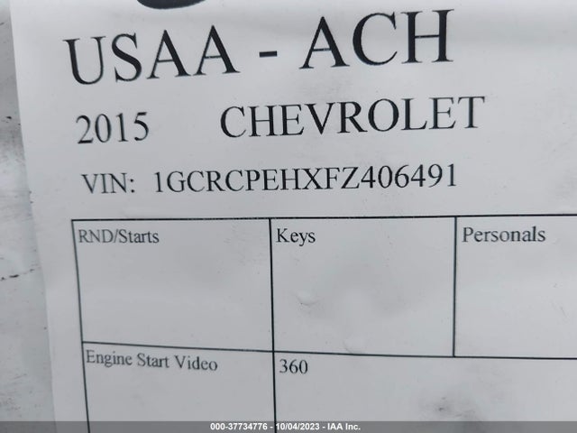 Chevrolet Silverado 1500 Ls 2015 1GCRCPEHXFZ406491 Image 9