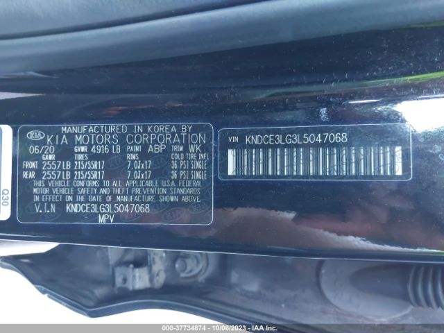 KNDCE3LG3L5047068 KIA Niro Ev Ex Premium