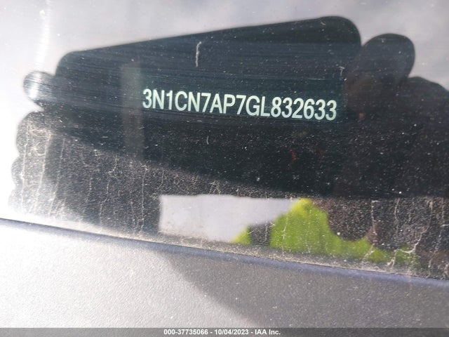 Nissan Versa 1.6 Sv 2016 3N1CN7AP7GL832633 Image 9