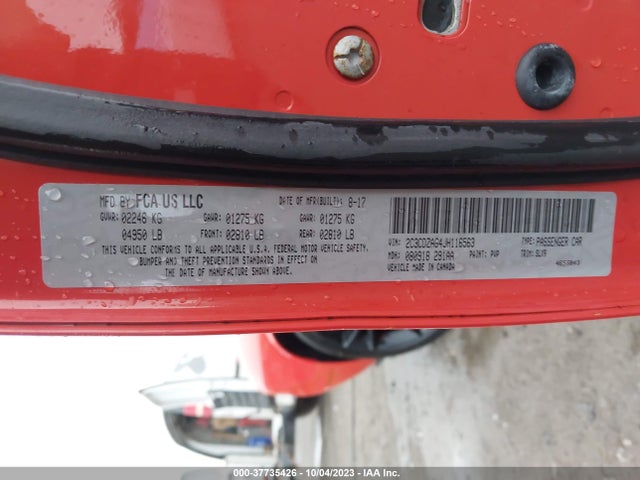 Dodge Challenger Sxt Plus 2018 2C3CDZAG4JH116563 Image 9