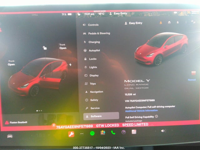 Tesla Model Y Long Range 2022 7SAYGAEE9NF571989 Image 7