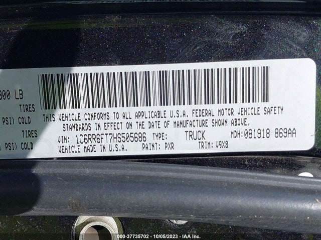 RAM 1500 Express 2017 1C6RR6FT7HS505686 Image 9