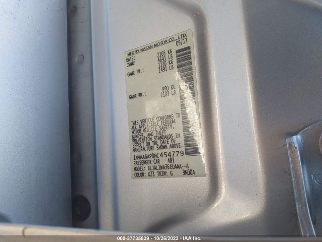 1N4AA6AP0HC454779 Nissan Maxima Sr