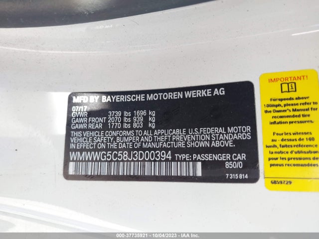2018 MINI CONVERTIBLE WMWWG5C58J3D00394 Photo 8