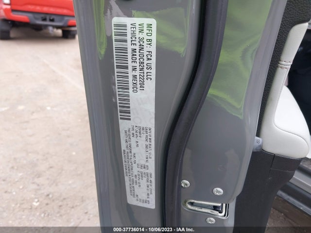 2022 JEEP COMPASS LIMITED 4X4 VIN: 3C4NJDCB2NT222041