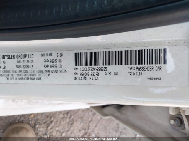 2010 CHRYSLER SEBRING 1C3CC5FBXAN208695 Photo 8