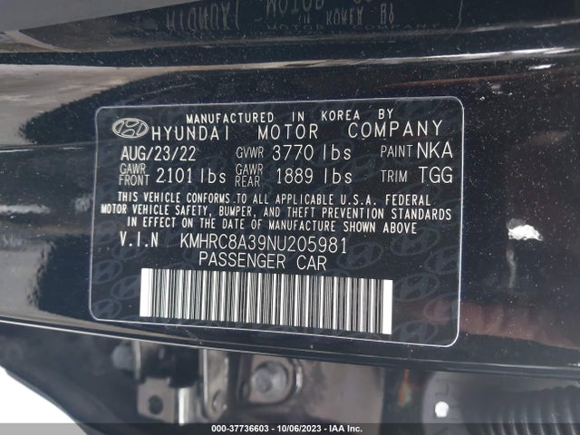 Hyundai Venue Sel 2022 KMHRC8A39NU205981 Image 9
