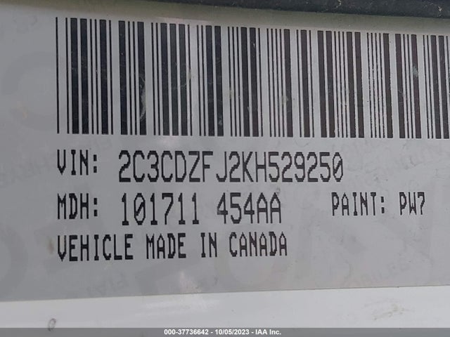 Dodge Challenger R/t Scat Pack 2019 2C3CDZFJ2KH529250 Image 9