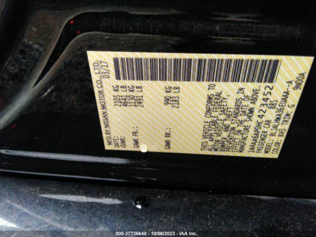 1N4AA6AP0HC423452 Nissan Maxima Platinum