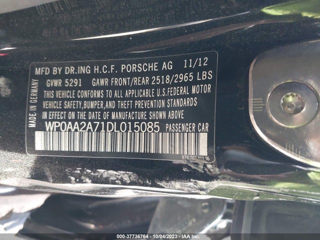 2013 PORSCHE PANAMERA WP0AA2A71DL015085 Photo 8