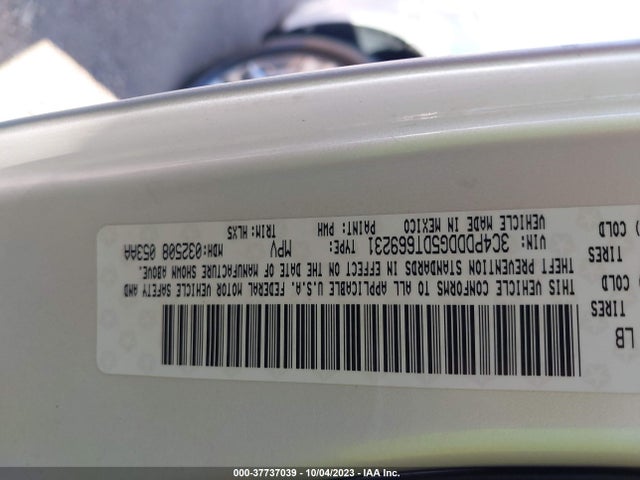 2013 DODGE JOURNEY CREW VIN: 3C4PDDDG5DT669231
