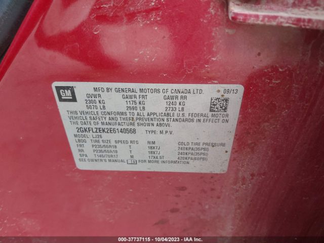 2GKFLZEK2E6140568 GMC Terrain Denali