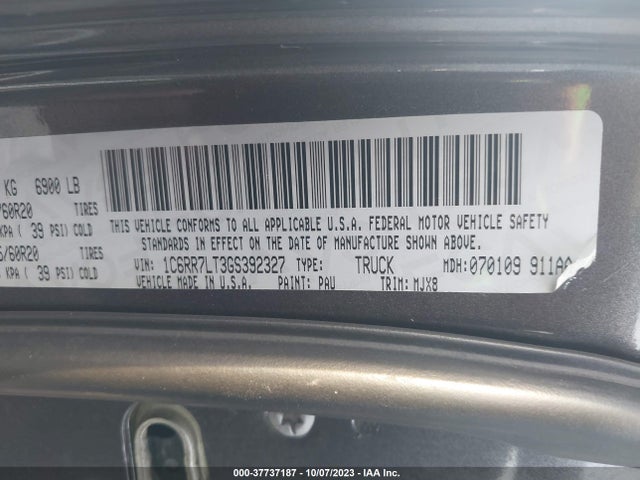 1C6RR7LT3GS392327 RAM 1500 Lone Star
