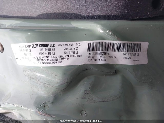 2012 FIAT 500 3C3CFFAR4CT287480 Photo 8