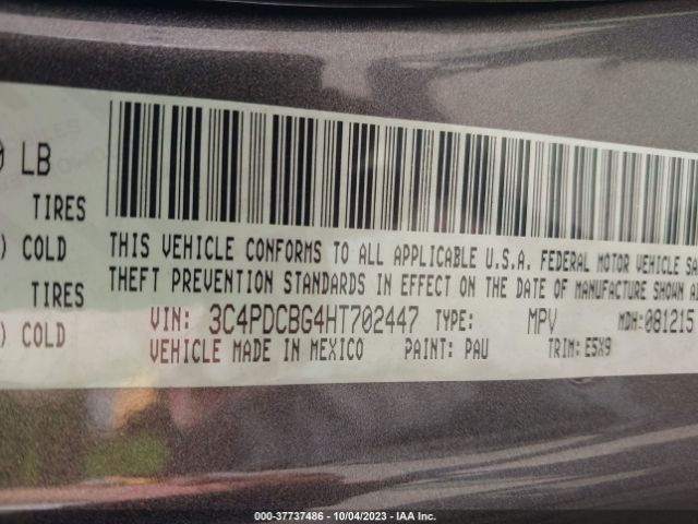 3C4PDCBG4HT702447 Dodge Journey Sxt