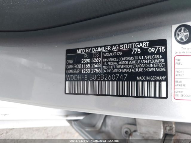 WDDHF8JB8GB260747 Mercedes-Benz E-class E 350
