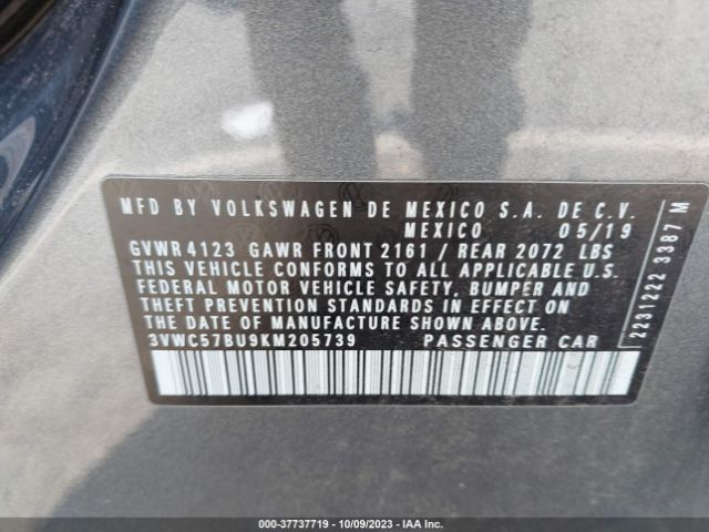 2019 VOLKSWAGEN JETTA 3VWC57BU9KM205739 Photo 8