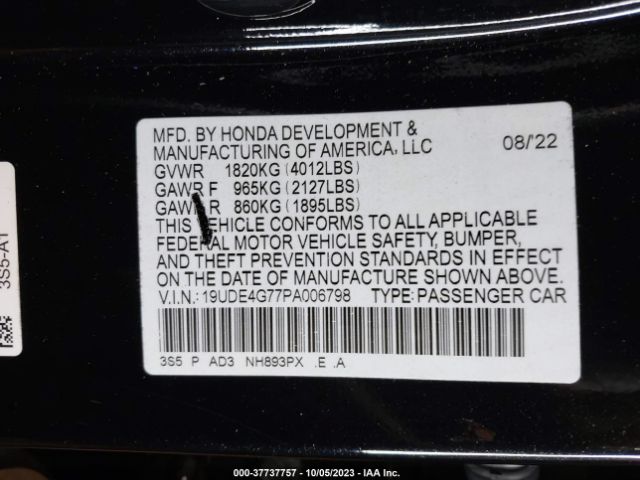 19UDE4G77PA006798 Acura Integra A-spec W/ Technology