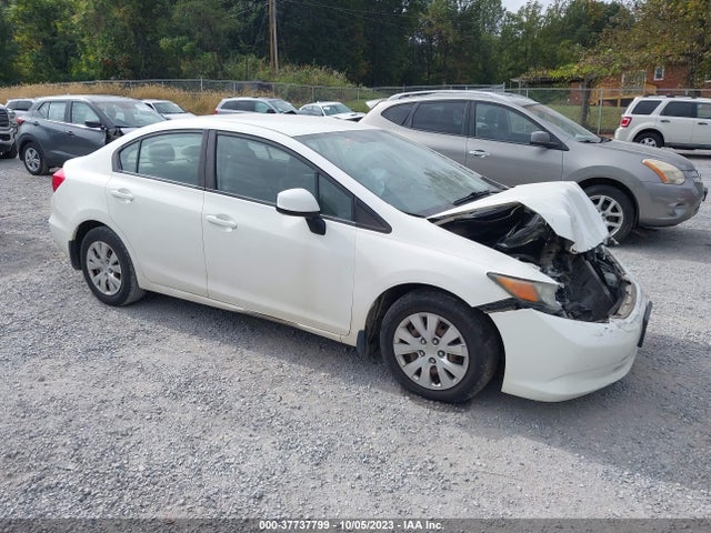 2012 HONDA CIVIC LX VIN: 19XFB2F56CE312287