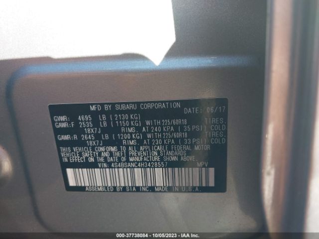 4S4BSANC4H3428557 Subaru Outback Limited