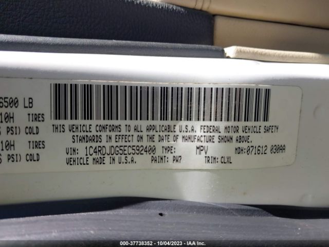 1C4RDJDG5EC592400 Dodge DURANGO LIMITED