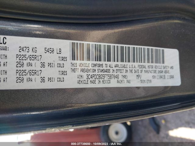 3C4PDCBG5FT587046 Dodge Journey Sxt