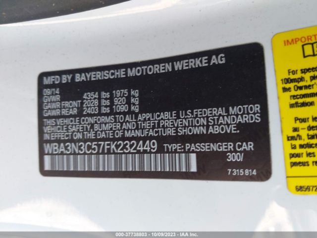 WBA3N3C57FK232449 BMW 4 Series 428i