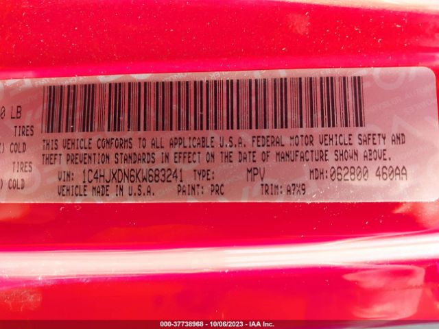 1C4HJXDN6KW683241 Jeep Wrangler Unlimited Sport S