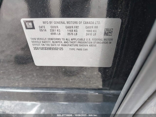 2G61U5S39E9302125 Cadillac Xts Livery Package