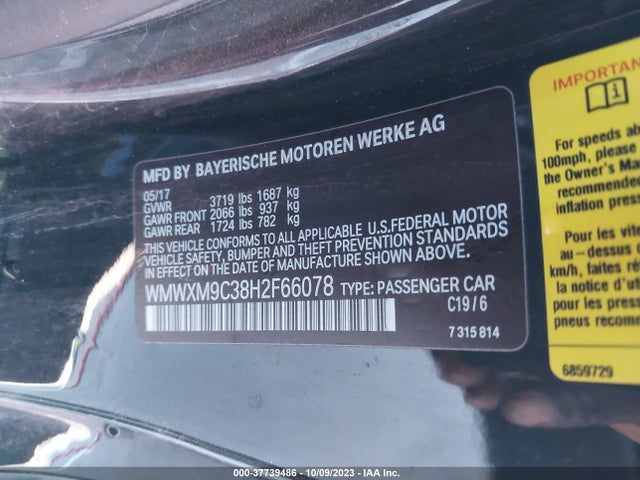 2017 MINI HARDTOP WMWXM9C38H2F66078 Photo 8