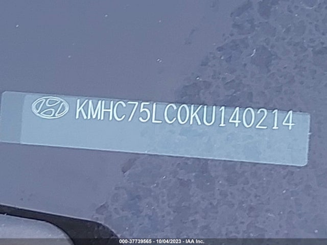 2019 HYUNDAI IONIQ HYBRID SEL VIN: KMHC75LC0KU140214