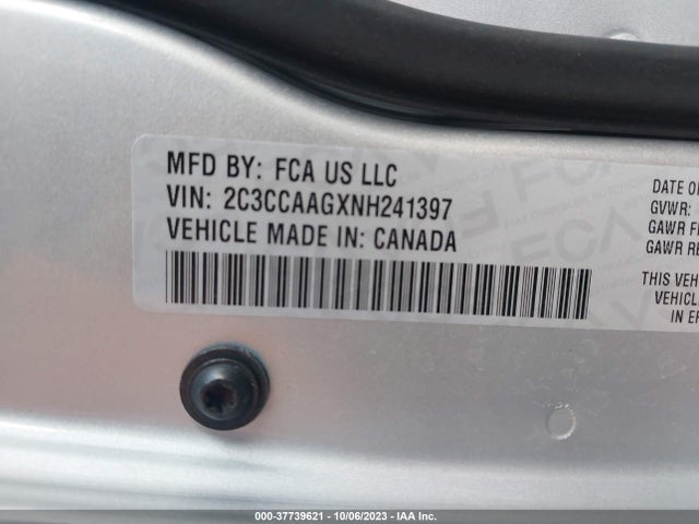 2C3CCAAGXNH241397 Chrysler 300 Touring