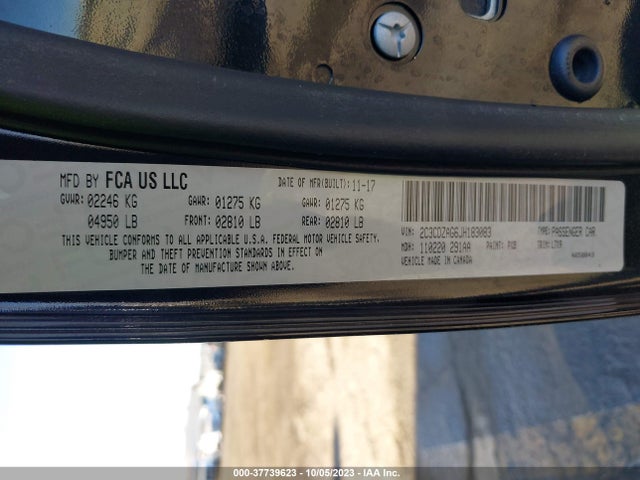 Dodge Challenger Sxt 2018 2C3CDZAG6JH183083 Image 9