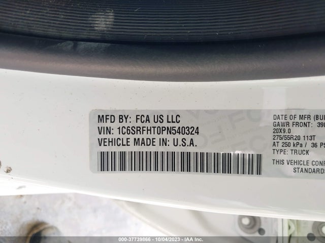 RAM 1500 Limited 2023 1C6SRFHT0PN540324 Image 9
