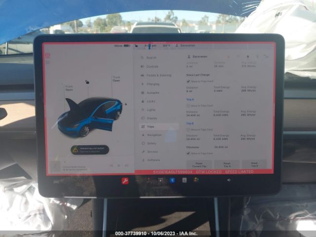 5YJ3E1EA0LF598604 Tesla Model 3 Standard Range