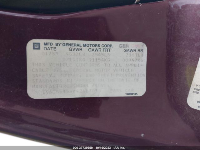 1989 CADILLAC FLEETWOOD 1G6CB5153K4268702 Photo 8