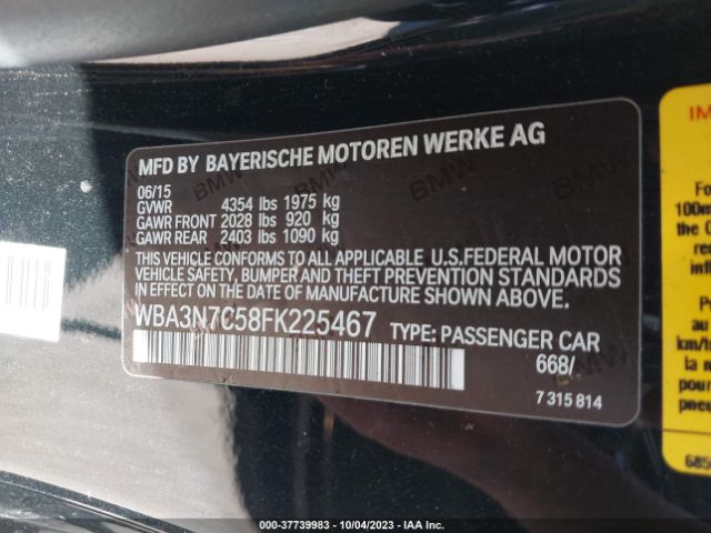WBA3N7C58FK225467 BMW 4 Series 428i