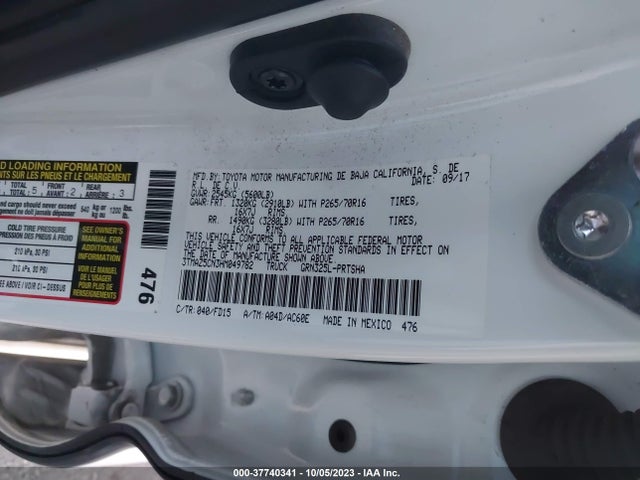 Toyota Tacoma Sr5 2017 3TMAZ5CN3HM049782 Image 9