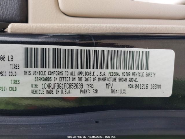 1C4RJFBG1FC852639 Jeep Grand Cherokee Limited
