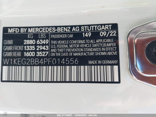2023 Mercedes-Benz EQE, VIN: W1KEG2BB4PF014556