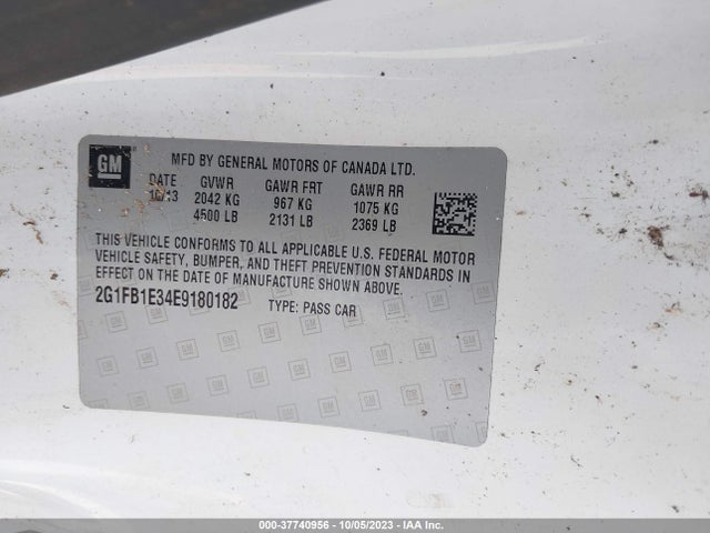 Chevrolet CAMARO LT 2014 2G1FB1E34E9180182 Image 9