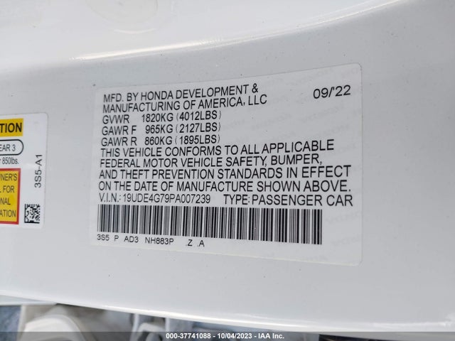 Acura Integra A-spec W/ Technology 2023 19UDE4G79PA007239 Image 9