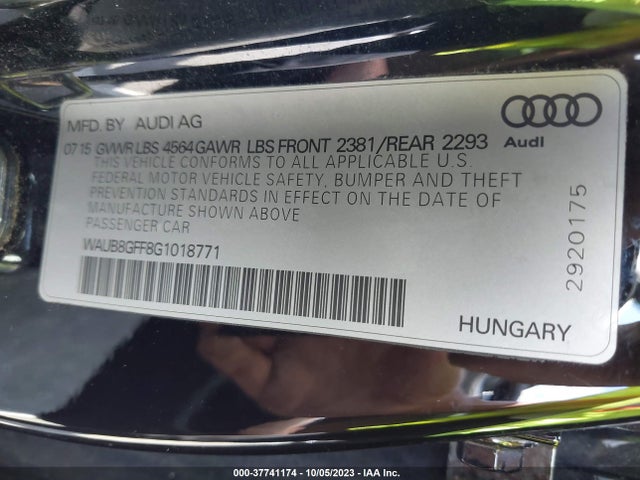 WAUB8GFF8G1018771 Audi A3 2.0t Premium