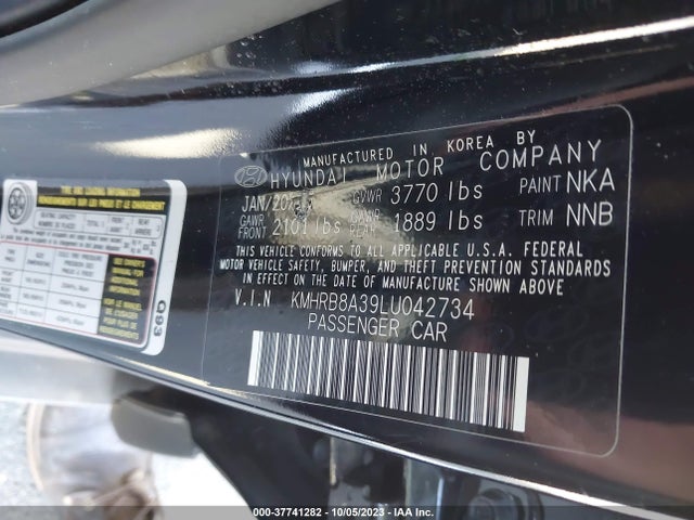 Hyundai Venue Se 2020 KMHRB8A39LU042734 Image 9