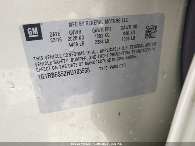 Chevrolet Volt Premier 2017 1G1RB6S52HU103558 Image 9